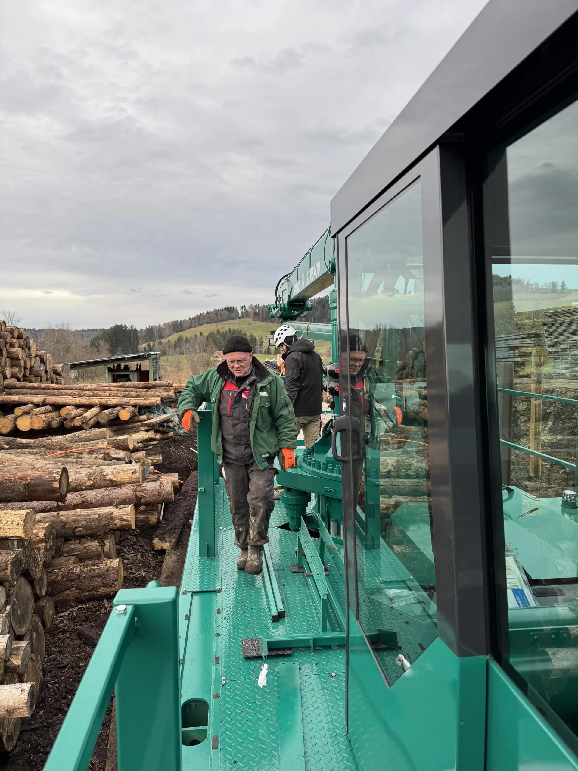Rundholzkran Egli Holz