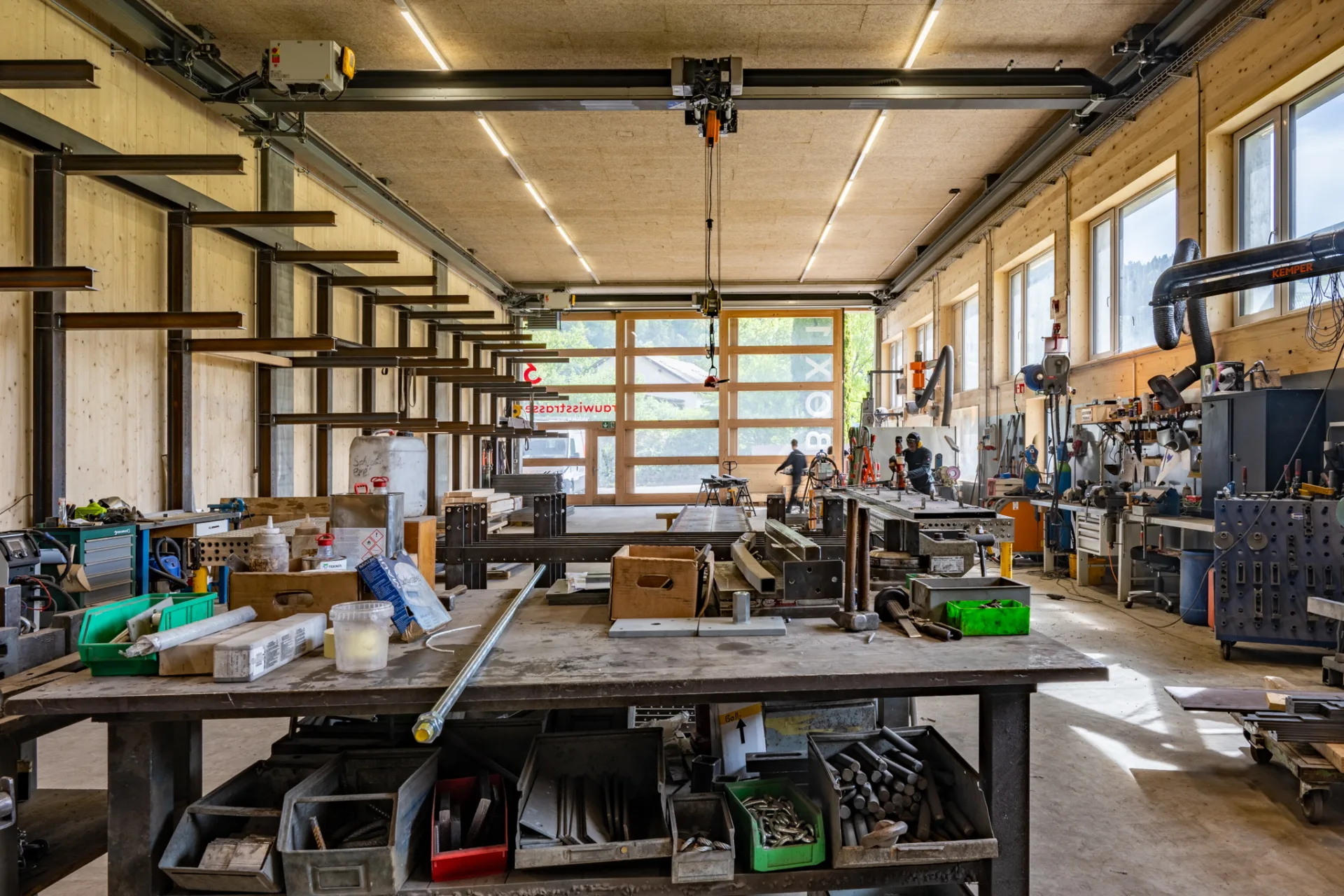 Lagerhalle Würzacher, Saland. Schlosserei