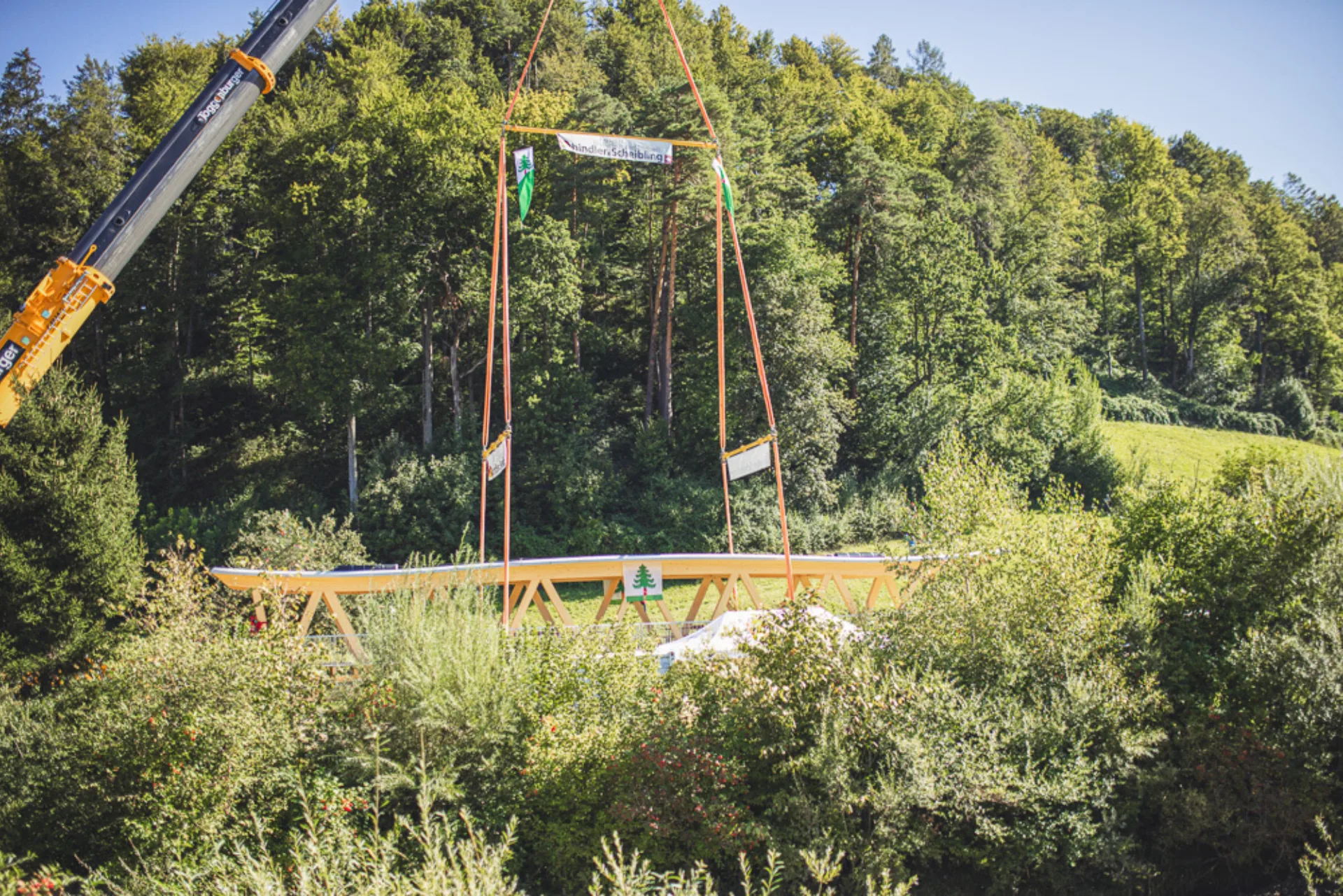Spezialbaute Holzbruecke Saland